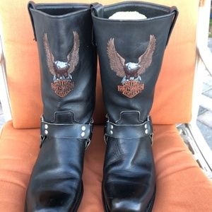 Harley Davidson Biker Boots Vintage